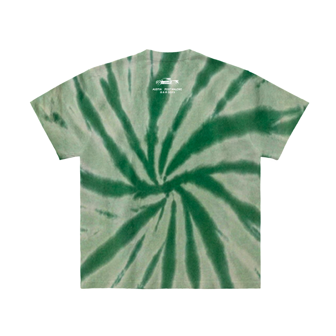 Austin Green Tie Dye T-Shirt Back